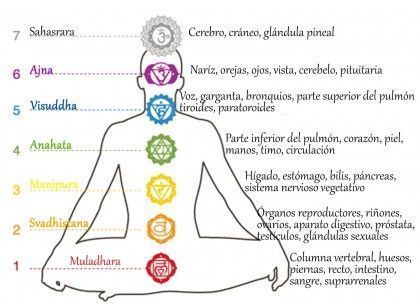 Los 7 chakras del cuerpo humano