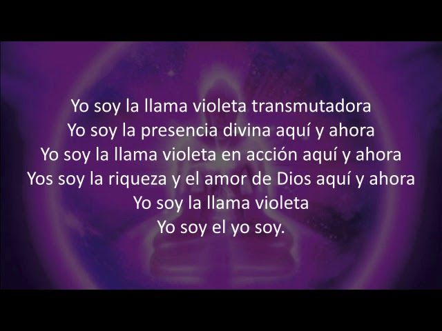 Canción 🎼 Yo soy la llama violeta transmutadora 1